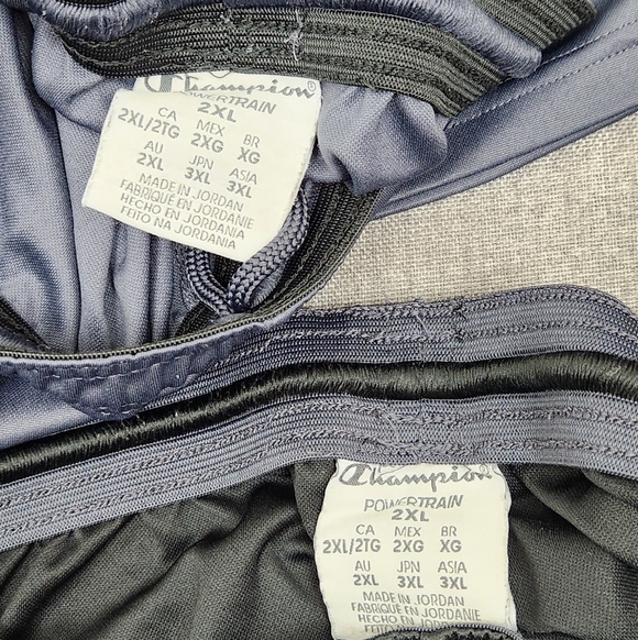 Champion Powertrain Vapor Shorts Mens Large Black & Grey Polyester Pockets 2XL - Picture 6 of 6